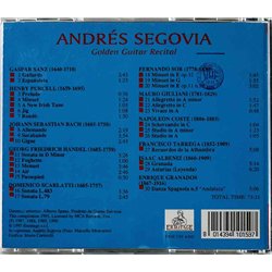 Segovia Andrés CD Golden Guitar Recital  kansi EX- levy VG+ Käytetty CD