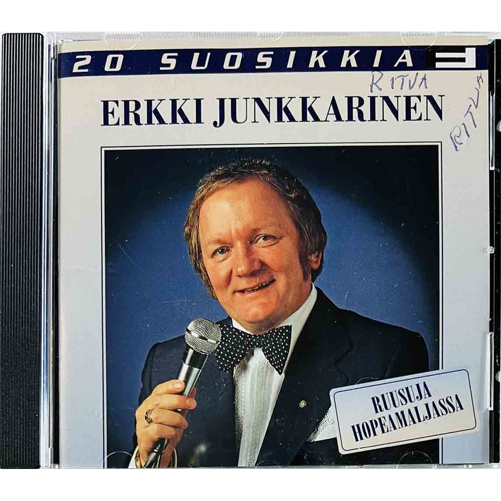 Junkkarinen Erkki 1996 0630-14083-2 20 Suosikkia - Ruusuja hopeamaljassa CD Begagnat