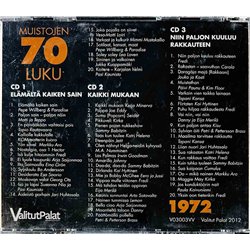 Lemon, Katri Helena, Fredi, Eddy, Seidat 2003 V03003VV3 Muistojen 70-luku 1972 3CD CD Begagnat