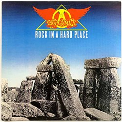 Aerosmith vinyl LP Rock in hard place  kansi EX- levy EX Käytetty LP