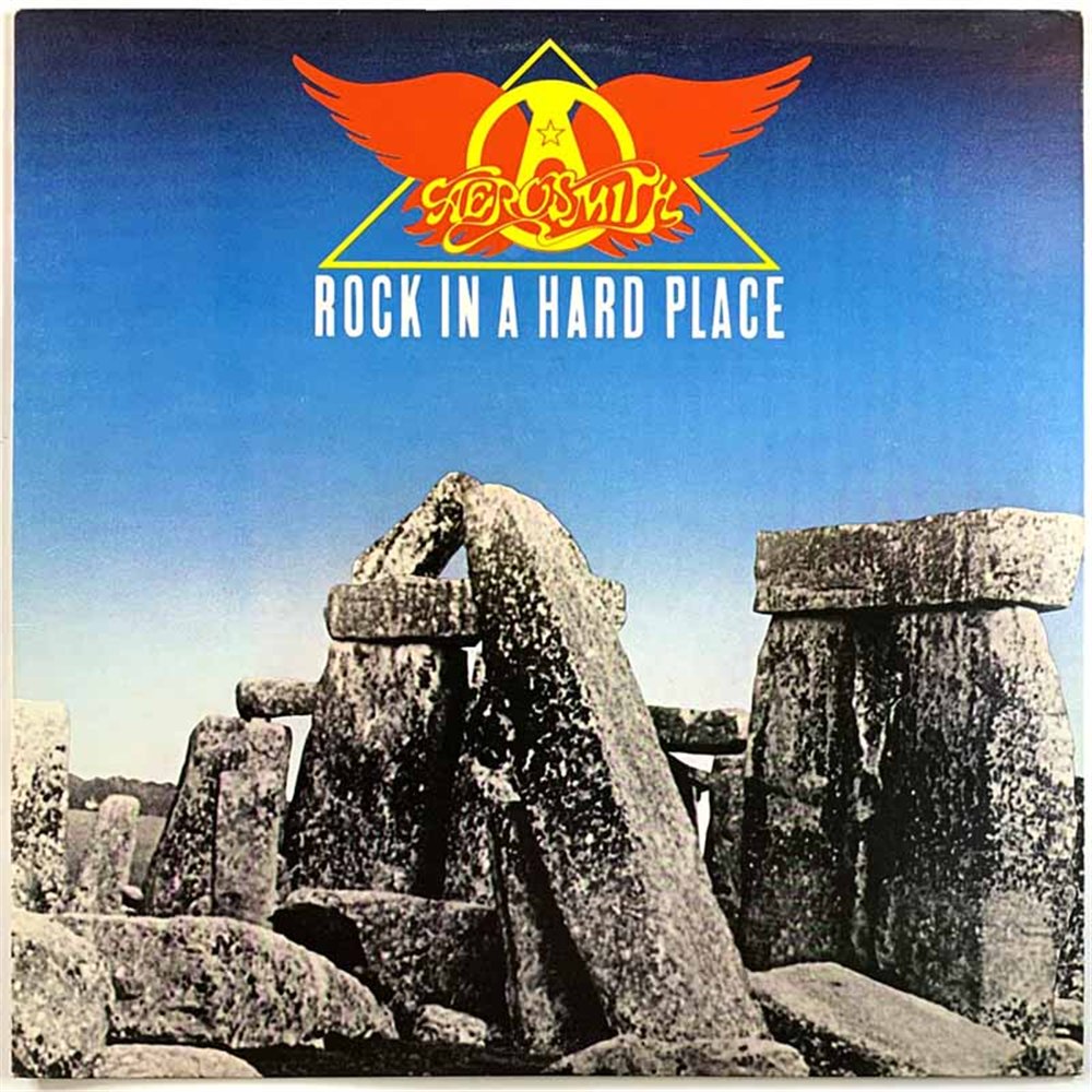 Aerosmith vinyl LP Rock in hard place  kansi EX- levy EX Käytetty LP