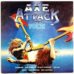 Nugent, Maiden, Motörhead, Samson ym. 1981 NE 1120 Axe Attack vol.II Used LP
