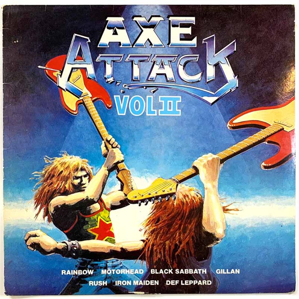 Nugent, Maiden, Motörhead, Samson ym. 1981 NE 1120 Axe Attack vol.II Used LP