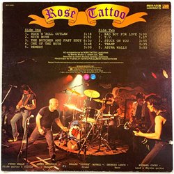Rose Tattoo 1980 WTG 19280 Rose Tattoo Used LP