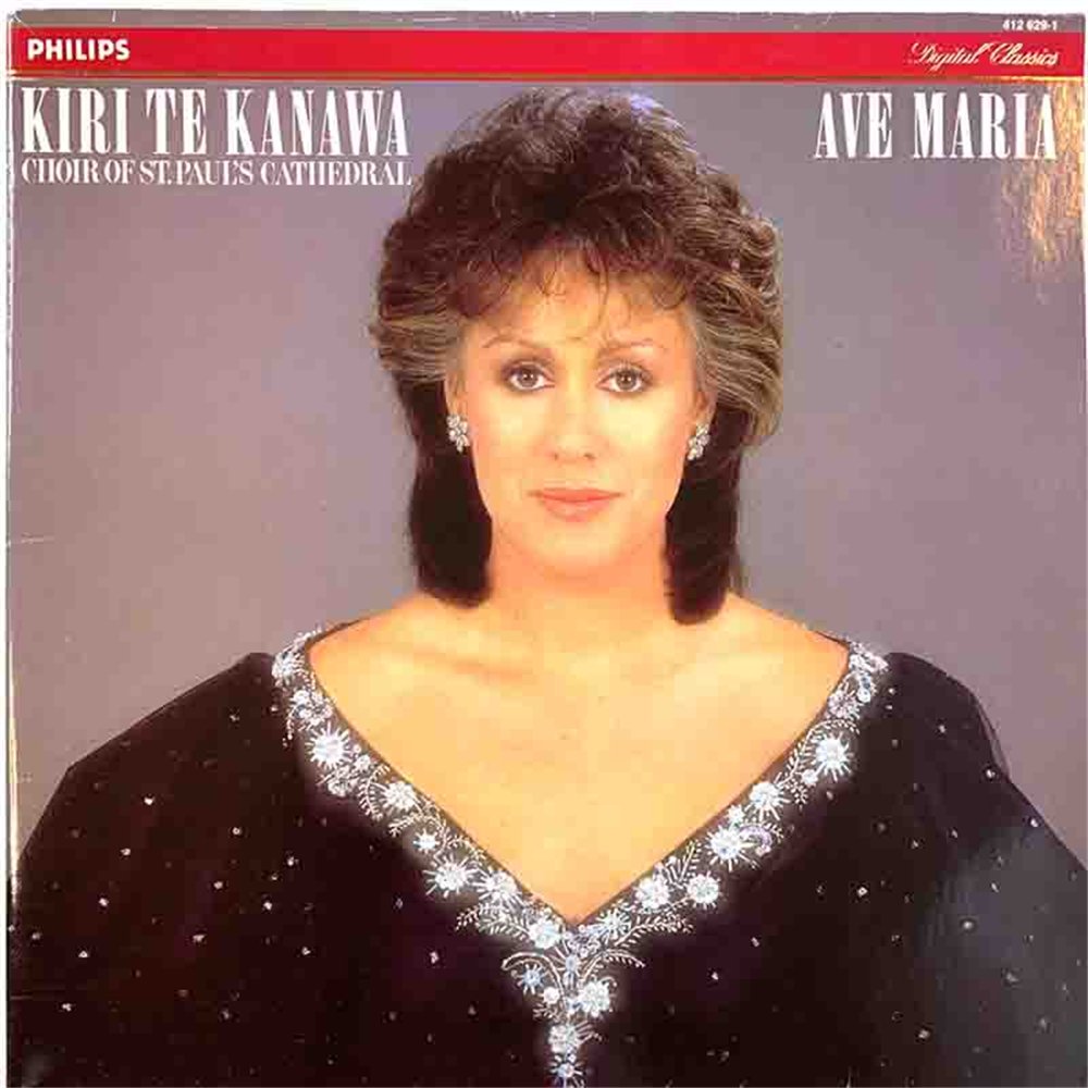 Kiri Te Kanawa vinyl LP Ave Maria  kansi EX levy EX Käytetty LP