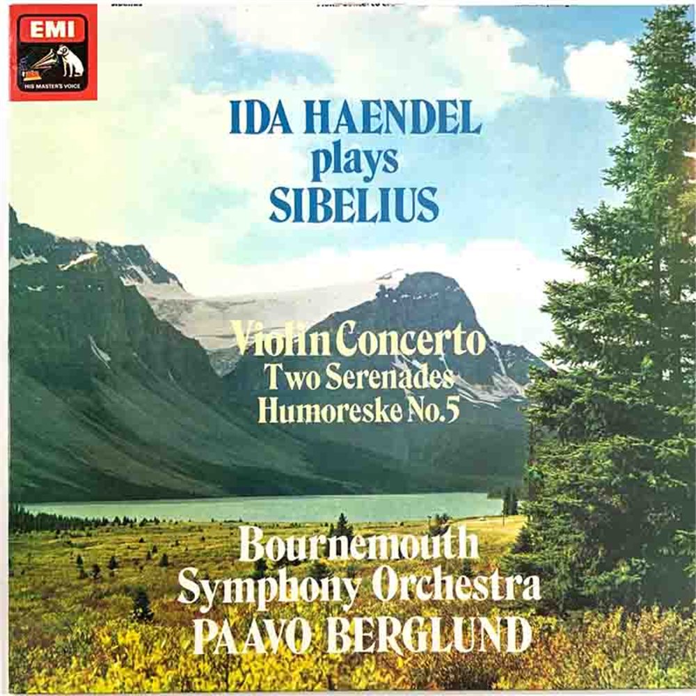 Ida Haendel plays Sibelius vinyl LP Violin Concerto  kansi VG+ levy EX Käytetty LP