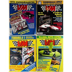 Vauhdin Maailma vuosikerta 1992 1992 1 - 12, 12 numeroa aikakauslehti