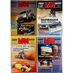 Vauhdin Maailma vuosikerta 1987 1987 1 - 12, 12 numeroa aikakauslehti
