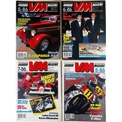 Vauhdin Maailma vuosikerta 1986 1986 1 - 12, 12 numeroa aikakauslehti