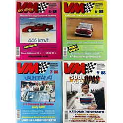 Vauhdin Maailma vuosikerta 1988 1988 1 - 12, 12 numeroa aikakauslehti