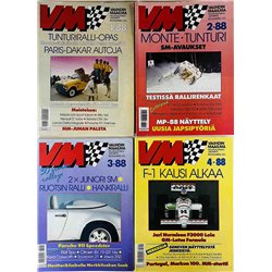 Vauhdin Maailma vuosikerta 1988 1988 1 - 12, 12 numeroa aikakauslehti