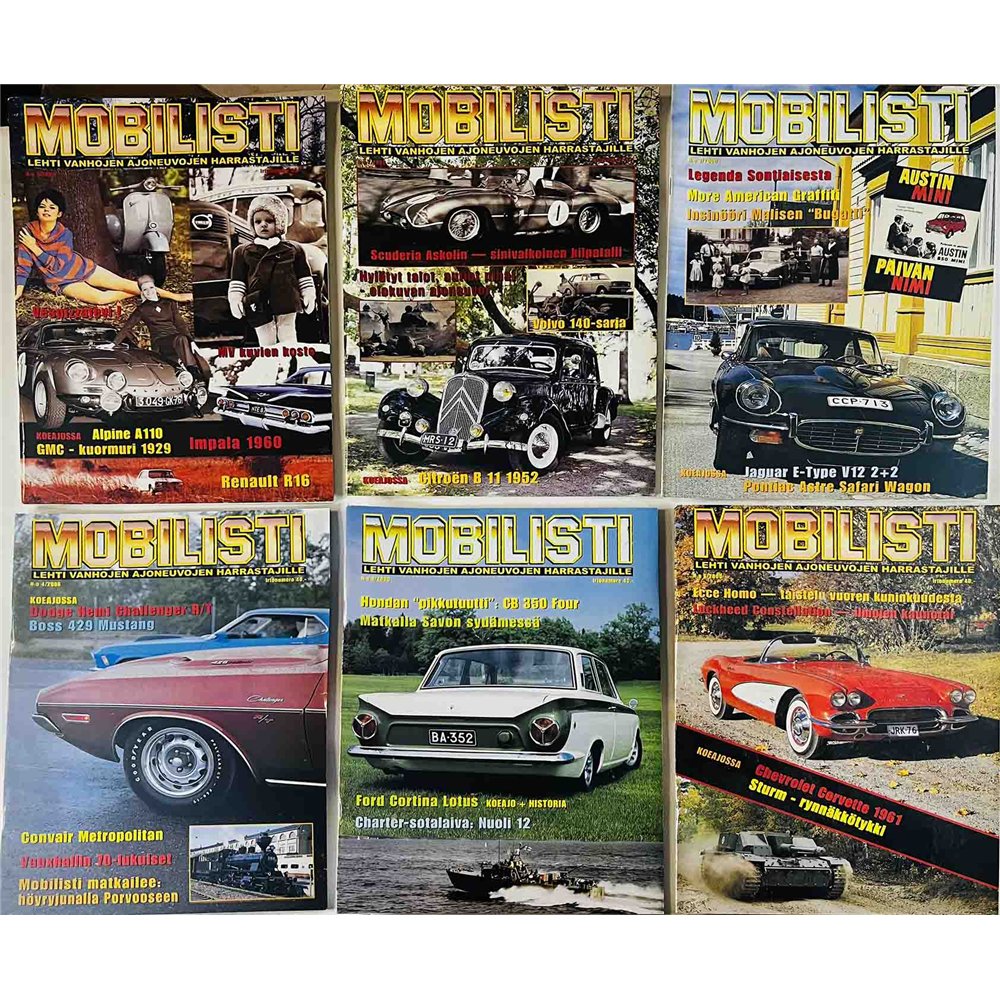 Mobilisti vuosikerta 2000 2000 1 - 7, 7 numeroa aikakauslehti