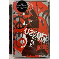 DVD - U2 DVD Vertigo 2005 // U2 Live from Chicago  kansi EX levy EX Käytetty DVD
