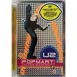 DVD - U2 DVD Popmart live from Mexico City  kansi EX levy EX Käytetty DVD