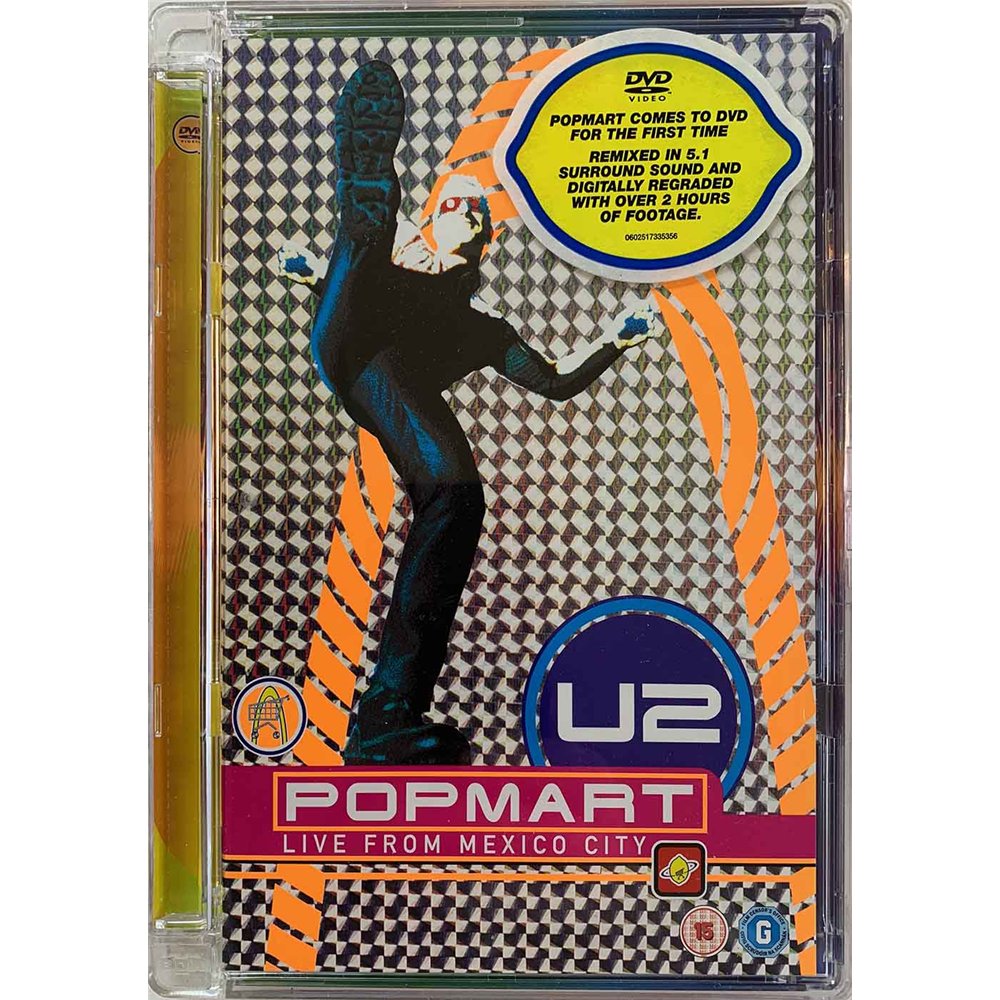DVD - U2 DVD Popmart live from Mexico City  kansi EX levy EX Käytetty DVD