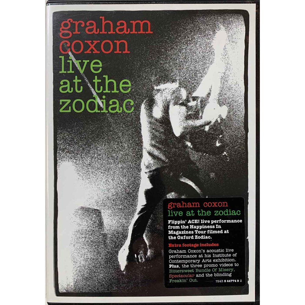 DVD - Coxon Graham DVD Live at Zodiac  kansi EX levy EX Käytetty DVD