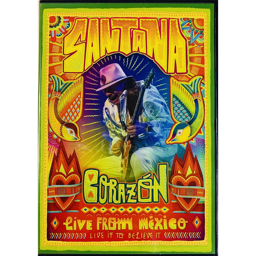 DVD - Santana DVD Corazon: Live from Mexico  kansi EX levy EX Käytetty DVD