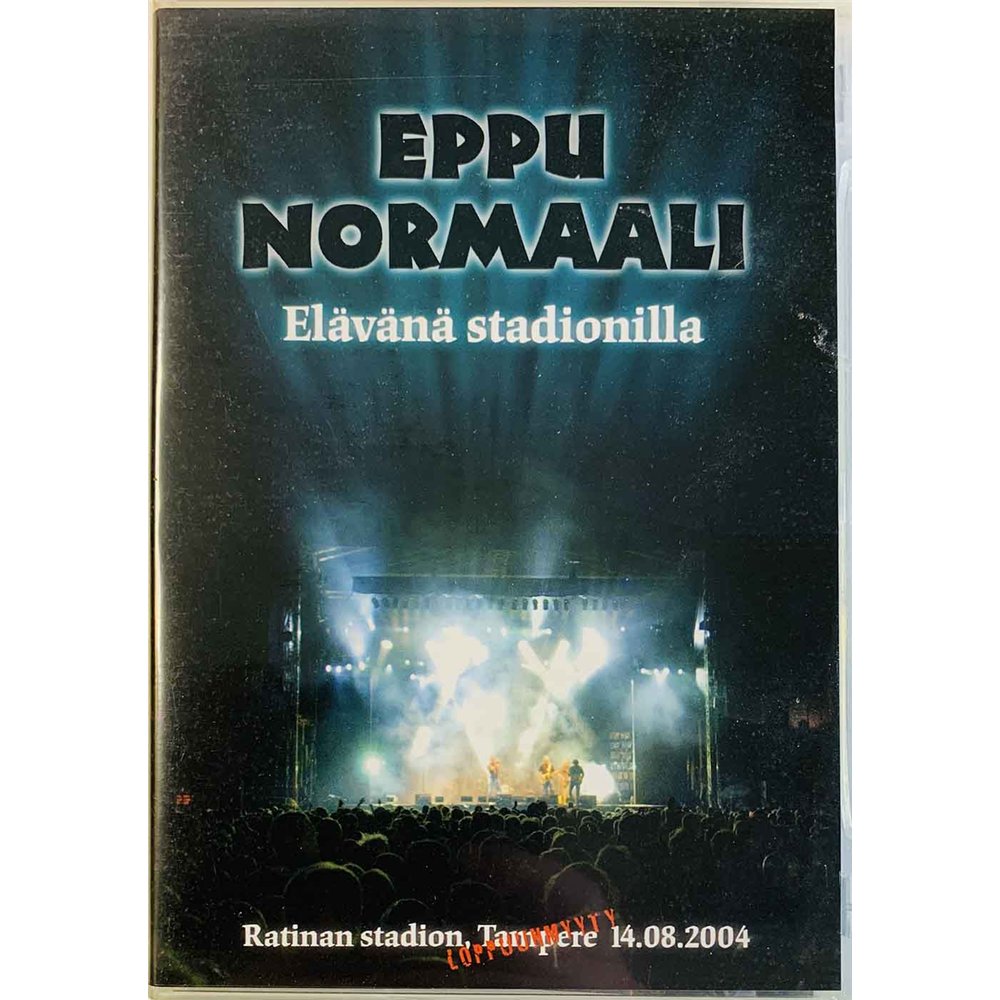 DVD - Eppu Normaali DVD Elävänä stadionilla  kansi EX levy EX Käytetty DVD