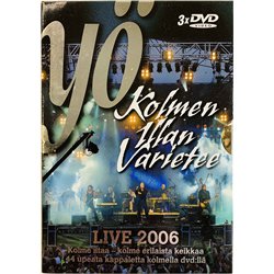 DVD - Yö DVD Kolmen illan varietee 3DVD  kansi EX levy EX Käytetty DVD