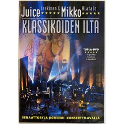 DVD - Leskinen Juice / Mikko Alatalo DVD Klassikoiden ilta 2DVD  kansi EX levy EX Käytetty DVD