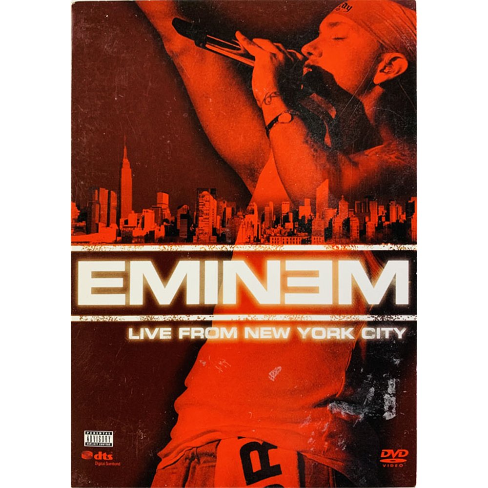 DVD - Eminem DVD Live from New York City  kansi EX levy EX Käytetty DVD