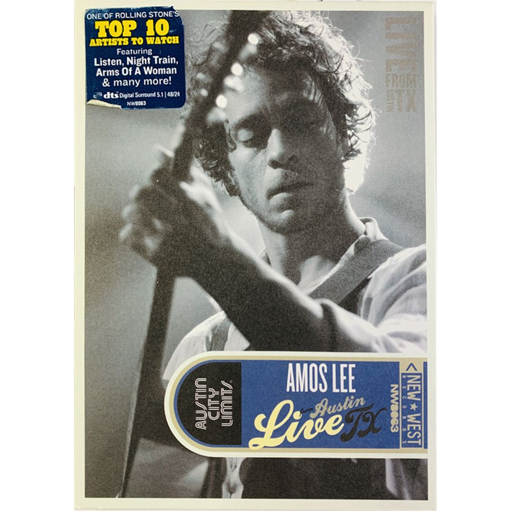 DVD - Lee Amos DVD Live from Austin TX  kansi EX levy EX- Käytetty DVD