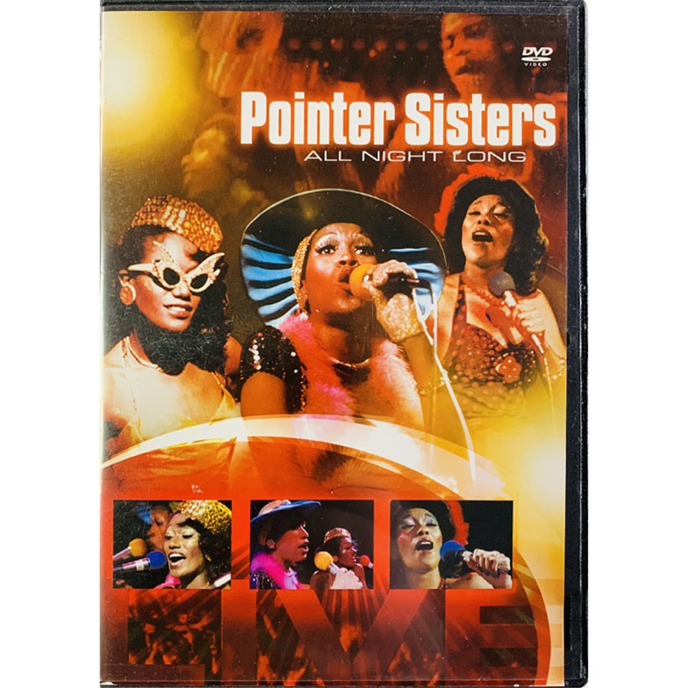 DVD - Pointer Sisters DVD All night long  kansi EX levy EX Käytetty DVD