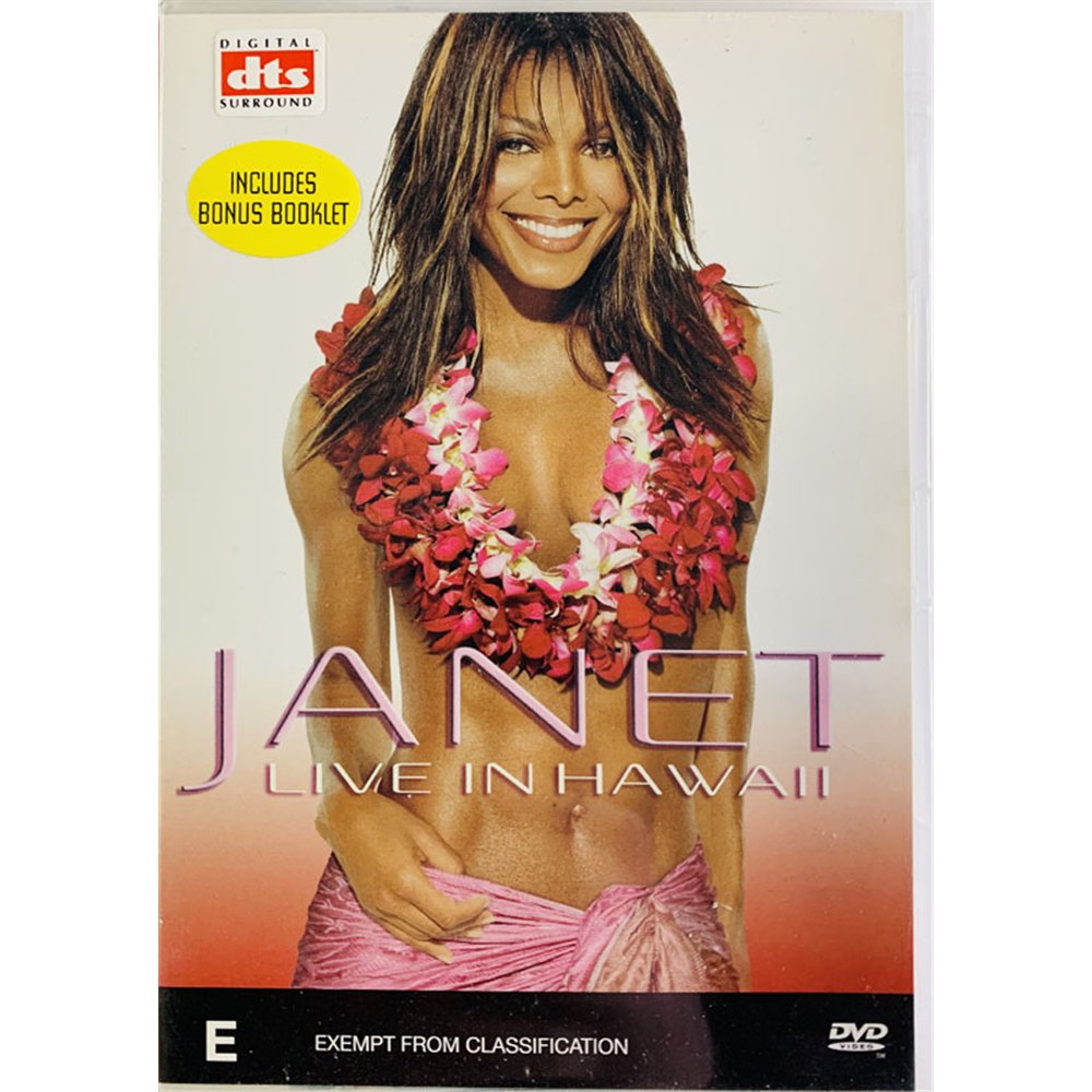 DVD - Jackson Janet DVD Live in Hawaii  kansi EX levy EX Käytetty DVD