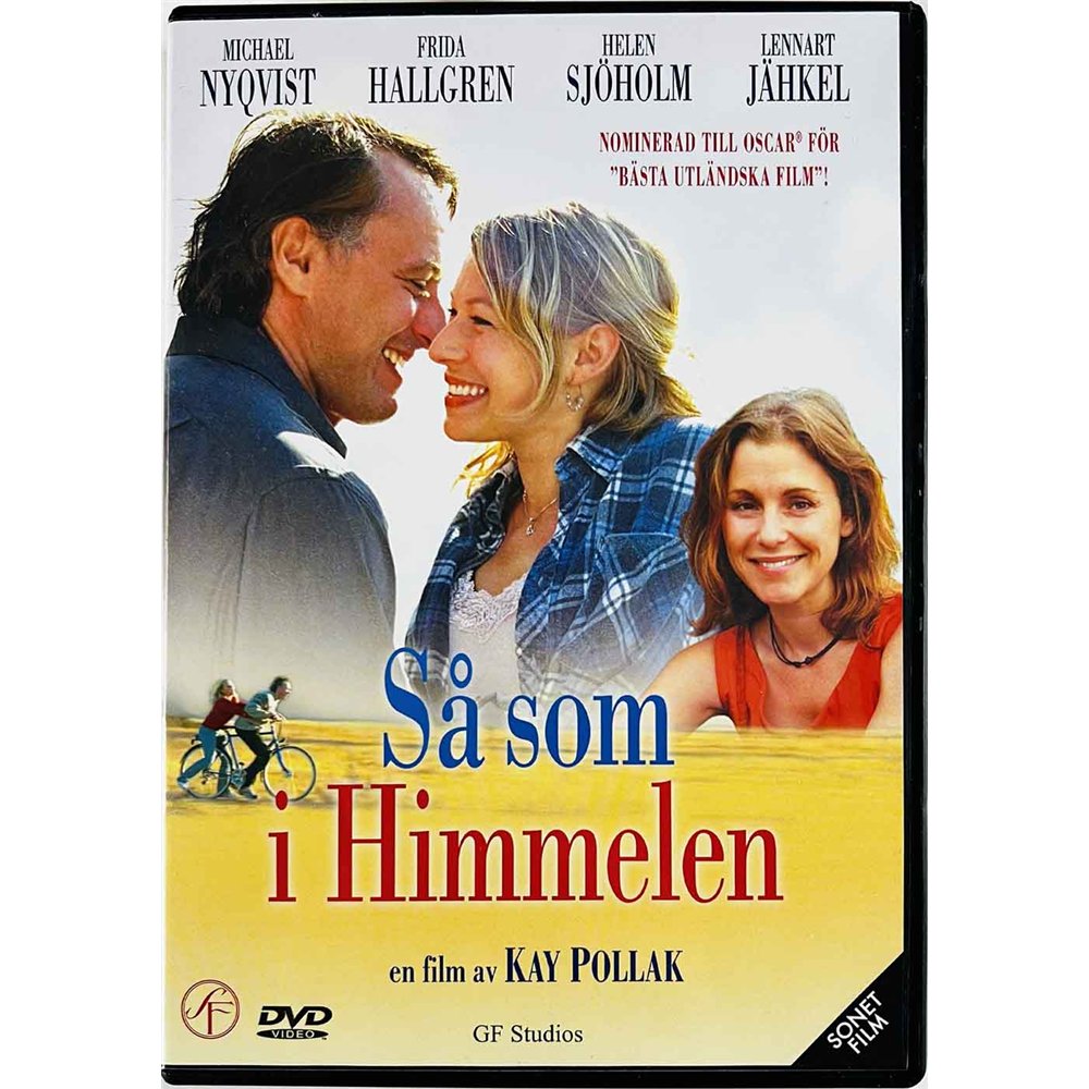DVD - Elokuva Käytetty DVD Så Som I Himmelen, Niin kuin taivaassa  kansi EX levy EX Käytetty DVD