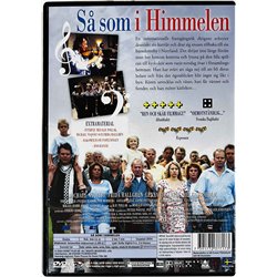 DVD - Elokuva Käytetty DVD Så Som I Himmelen, Niin kuin taivaassa  kansi EX levy EX Käytetty DVD
