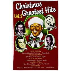 Frank Sinatra, Bing Crosby, Nat King Cole: Christmas Greatest Hits vol.2 kansipaperi EX , musiikkikasetin kunto EX käytetty kase