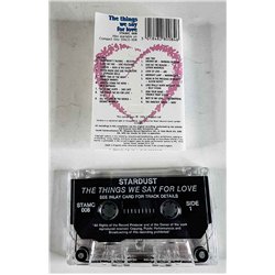 ABC, Sade, Alison Moyet, Kool & Gang: The things we say for love kansipaperi EX , musiikkikasetin kunto EX käytetty kasetti