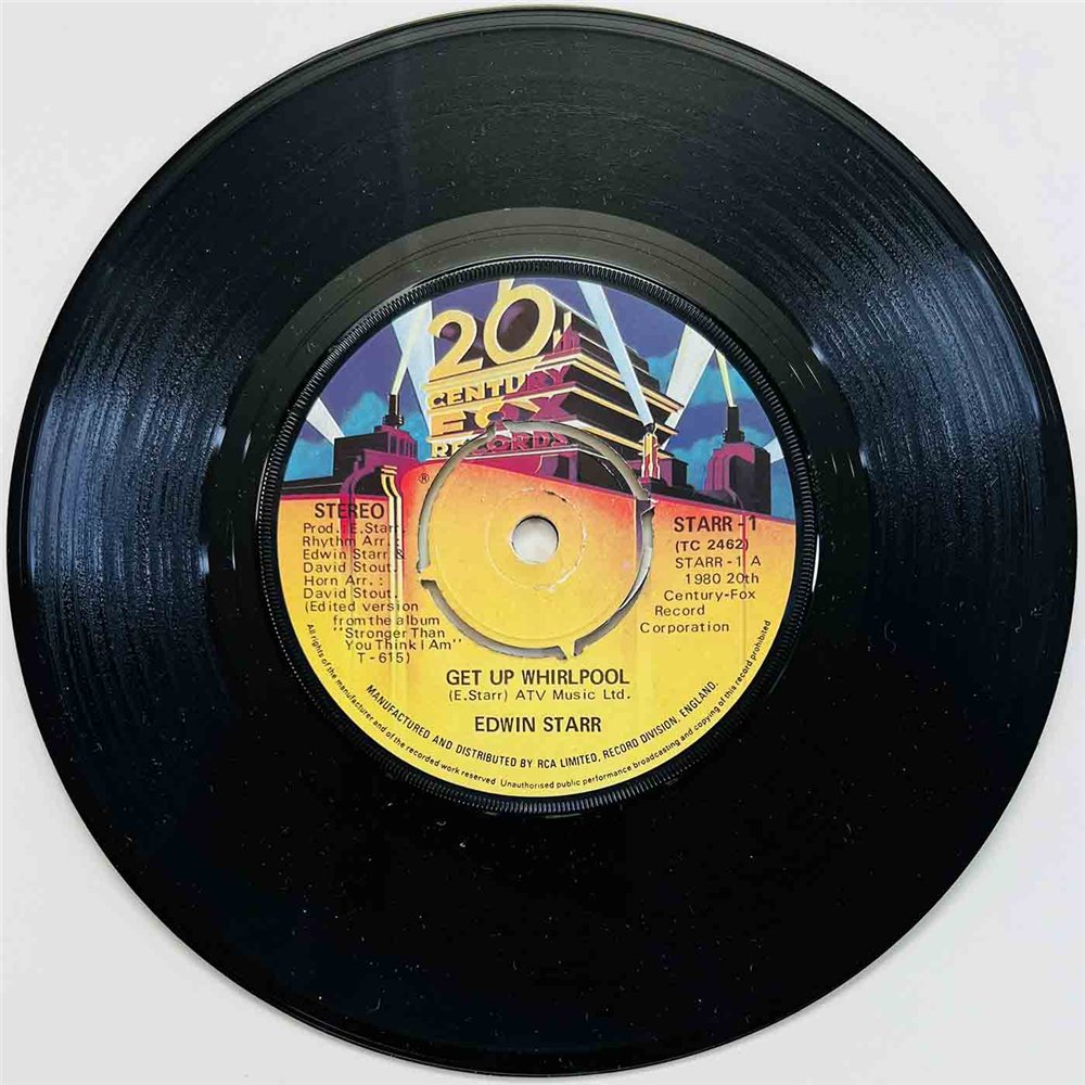 Edwin Starr 1980 STARR-1 Get Up Whirlpool 7” single