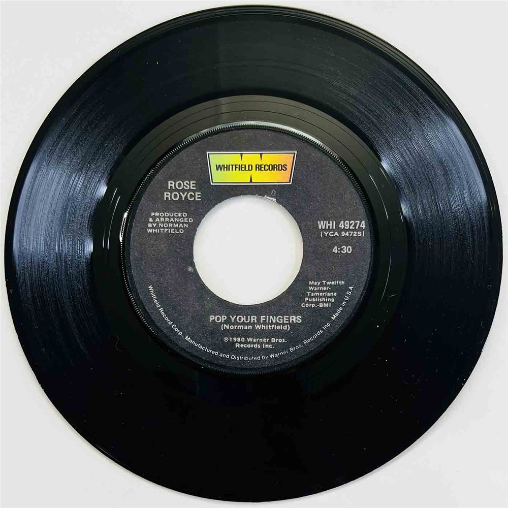 Rose Royce 1980 WHI 49274 Pop Your Fingers 7” single