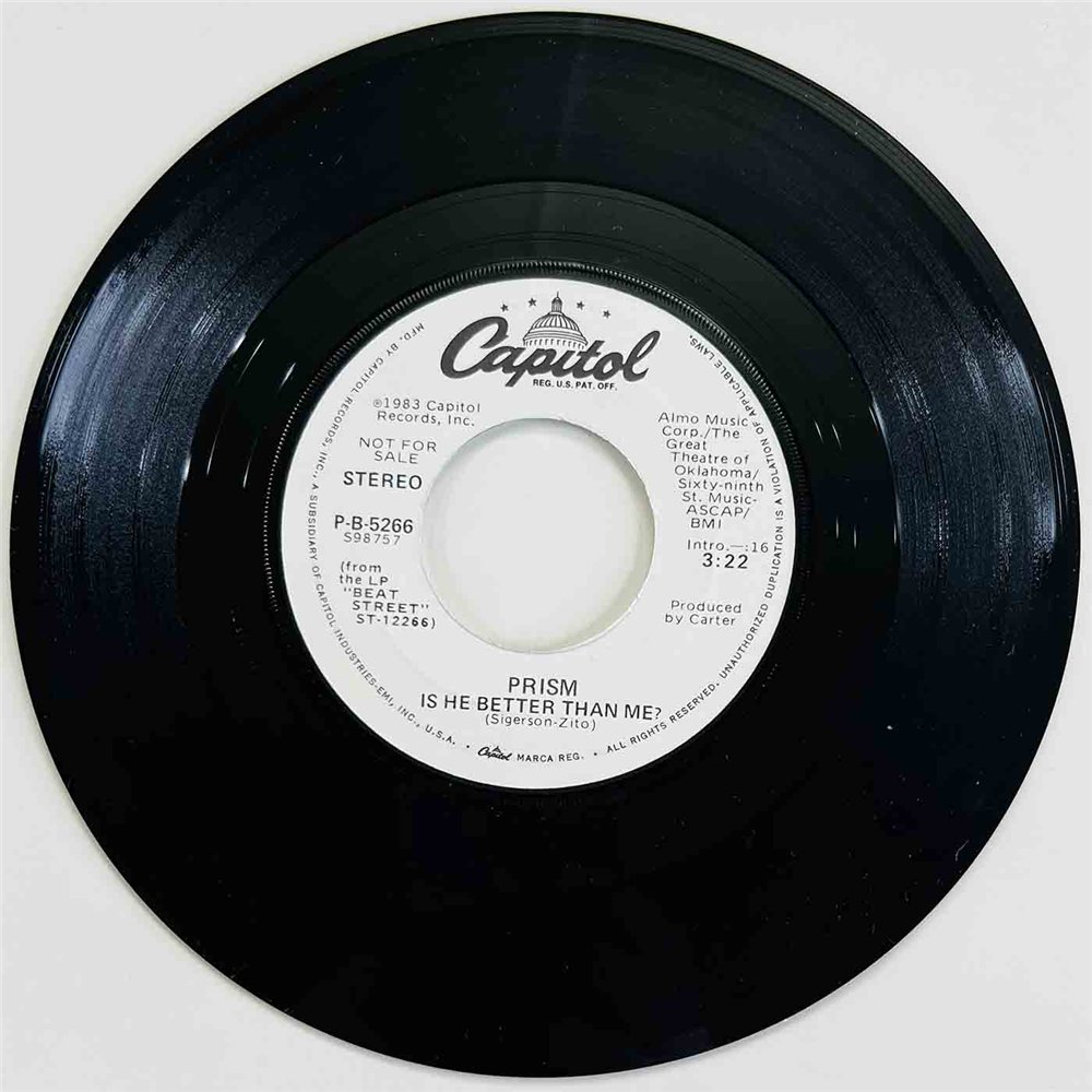 Prism 1983 P-B-5266 Is He Better Tahn Me? 7” single