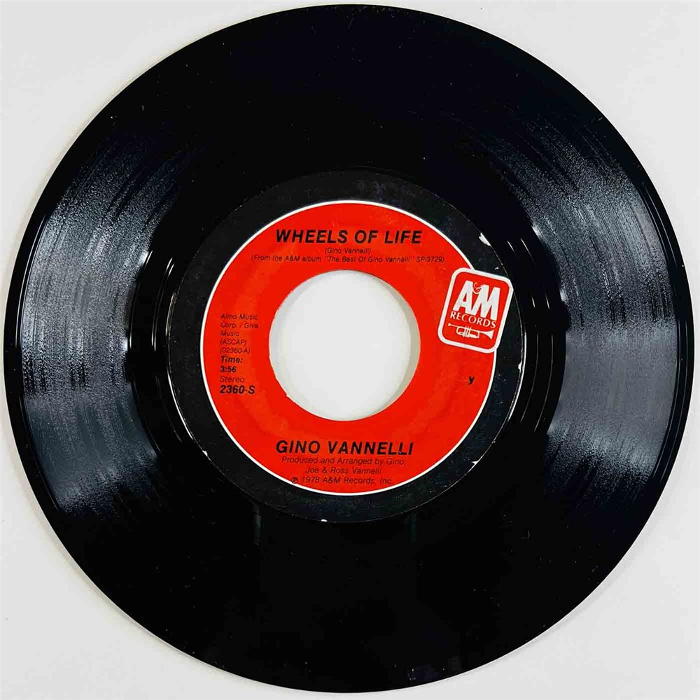 Gino Vannelli 1978 2360-S Wheels Of Life 7” single