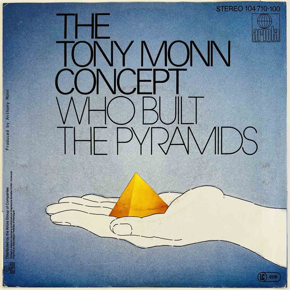 Tony Monn Concept single 7” Who Built The Pyramids part I  kansi VG+ levy EX- käytetty vinyylisingle PS