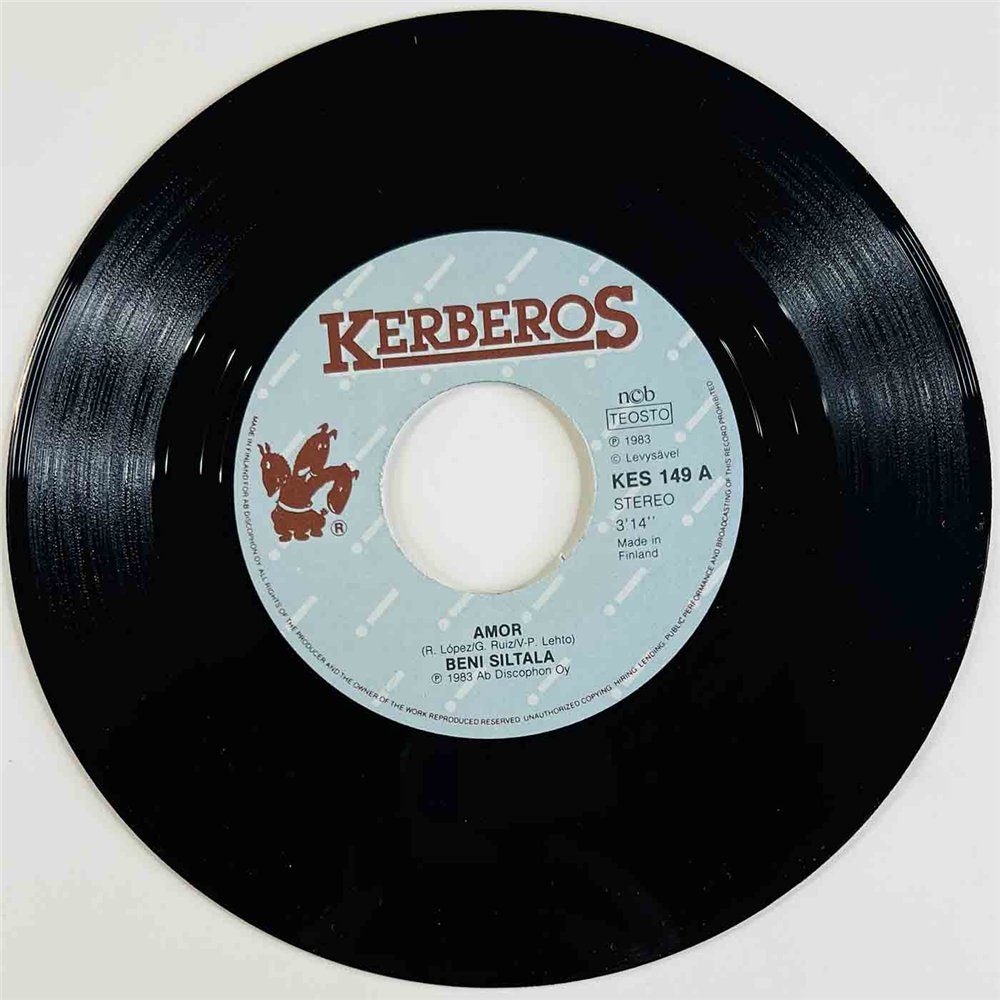 Beni Siltala 1983 KES 149 Amor 7” single