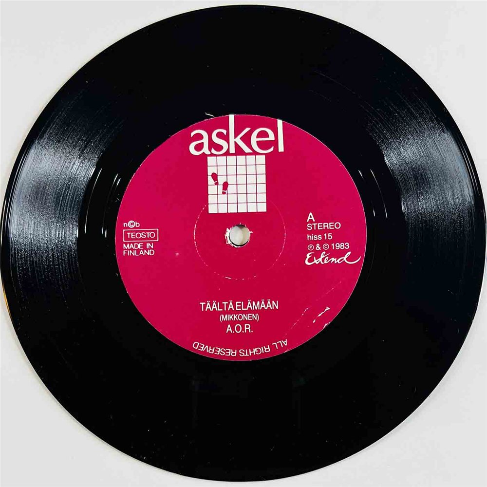 A.O.R. 1983 hiss 15 Täältä Elämään 7” single