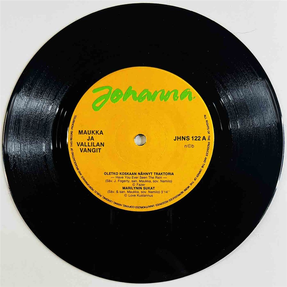 Maukka Ja Vallilan Vangit 1980 JHNS 122 Oletko Koskaan Nähnyt Traktoria 7” single