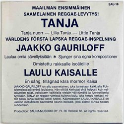 Jaakko Gauriloff 1981 SAU-18 Tanja - Tanja Nuorr - Lilla Tanja 7” single