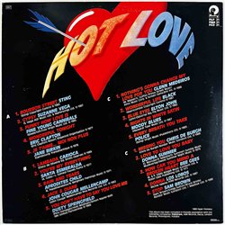 Sting, Clapton, Police, Jane Birkin, Black LP Hot Love 2LP  kansi EX levy EX Käytetty LP