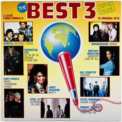Samantha Fox, Bananarama, Genesis LP The Best 3 2LP  kansi EX levy EX Käytetty LP
