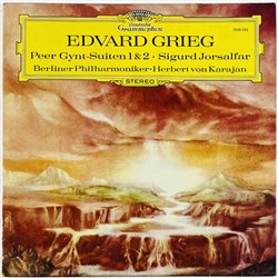 Grieg Edvard LP Peer Gynt-Suiten 1 & 2 / Sigurd Jorsalfar  kansi VG+ levy VG- Käytetty LP