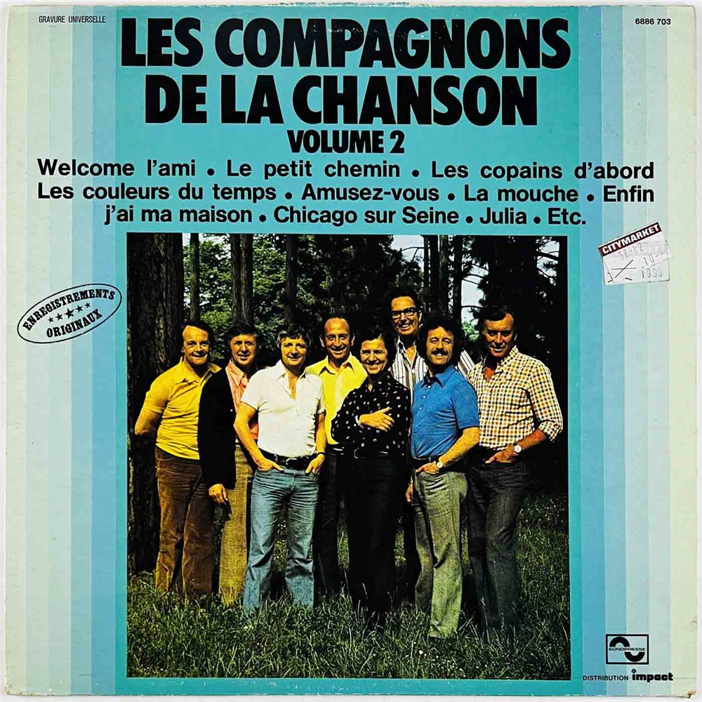 Les Compagnons De La Chanson 1974 6886 703 Les Compagnons De La Chanson volume 2 Used LP