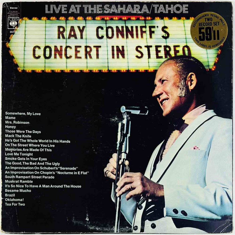 Ray Conniff and The Singers 1970 66256 Ray Conniff's Concert In Stereo 2LP Used LP