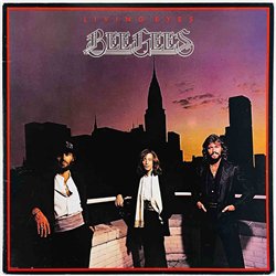 Bee Gees LP Living eyes  kansi EX- levy EX Käytetty LP