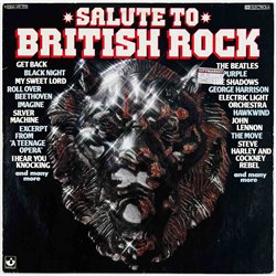 Deep Purple, Beatles, Hawkwind LP Salute to British Rock  kansi VG levy EX Käytetty LP