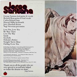 Santana Jorge 1978 TOM-7020 Jorge Santana Used LP