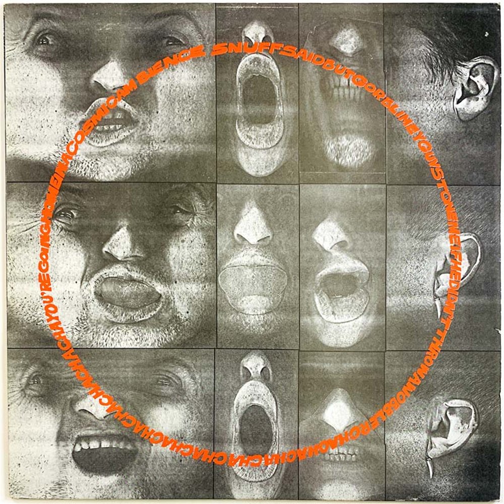 Snuff vinyl LP Snuffsaidbutgorblimeyguvstonemeifhedidntthrowawobblerchachacha...  kansi VG+ levy EX Käytetty LP